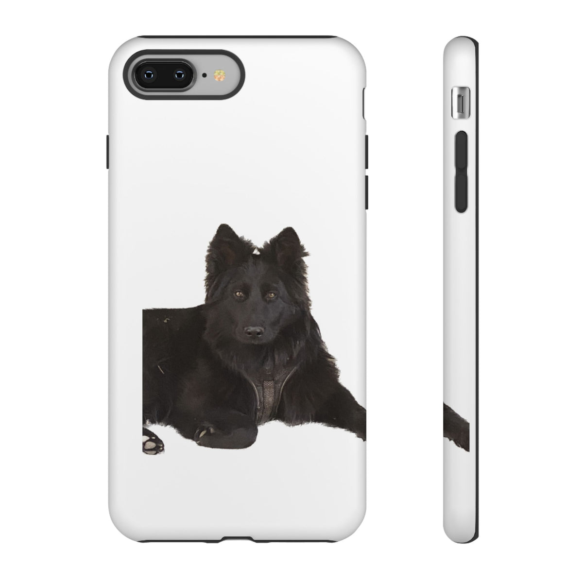 Black German Shepherd Phone Case — Realistic Dog Portrait Protective Case