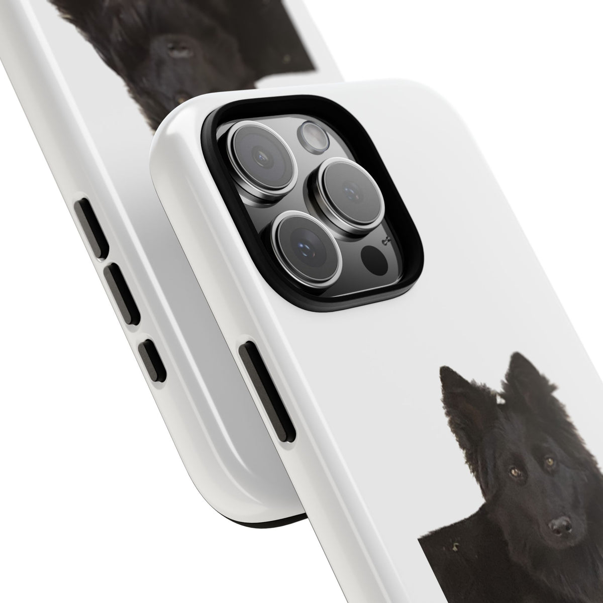 Black German Shepherd Phone Case — Realistic Dog Portrait Protective Case