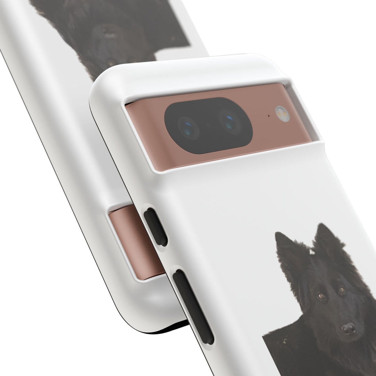 Black German Shepherd Phone Case — Realistic Dog Portrait Protective Case