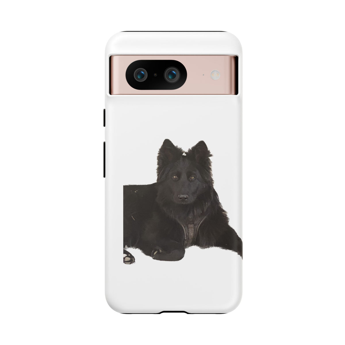Black German Shepherd Phone Case — Realistic Dog Portrait Protective Case