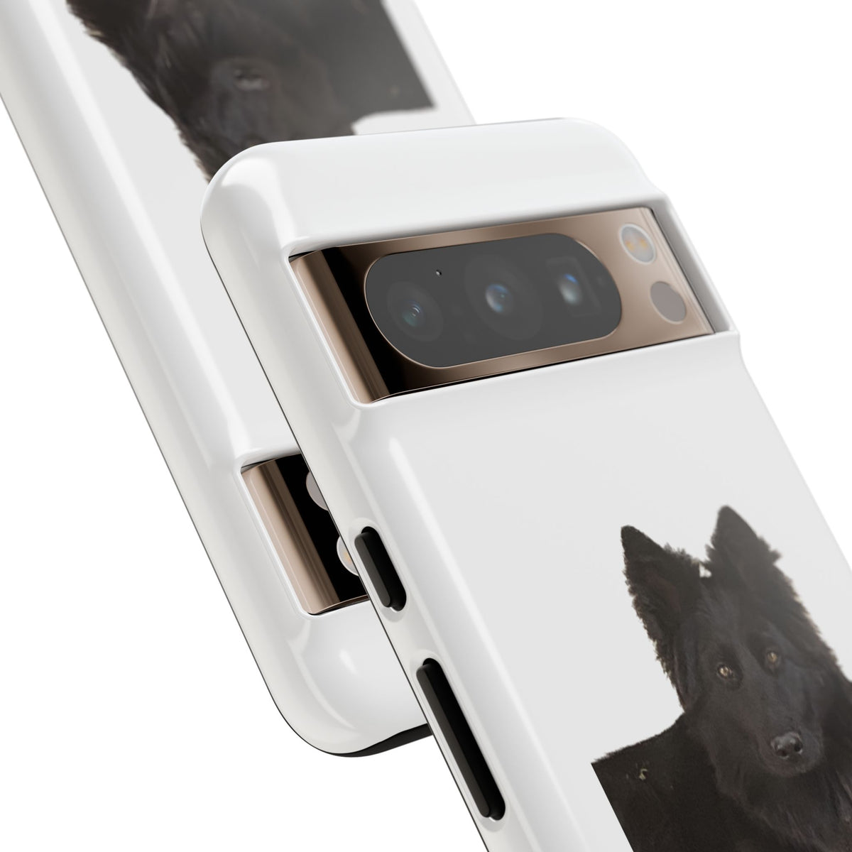 Black German Shepherd Phone Case — Realistic Dog Portrait Protective Case