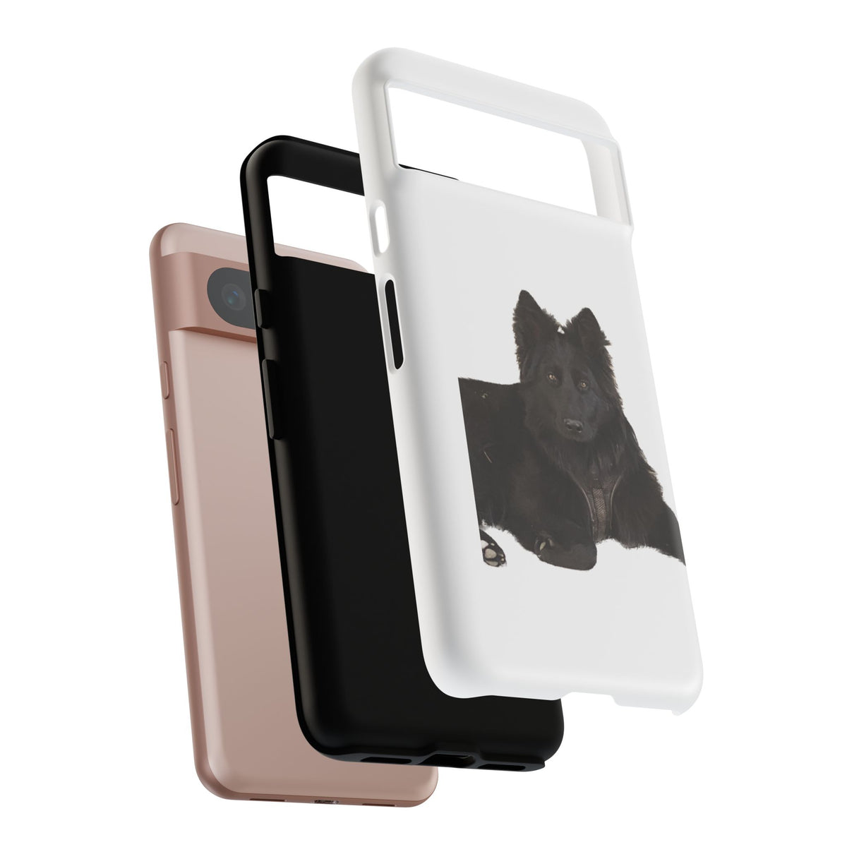 Black German Shepherd Phone Case — Realistic Dog Portrait Protective Case