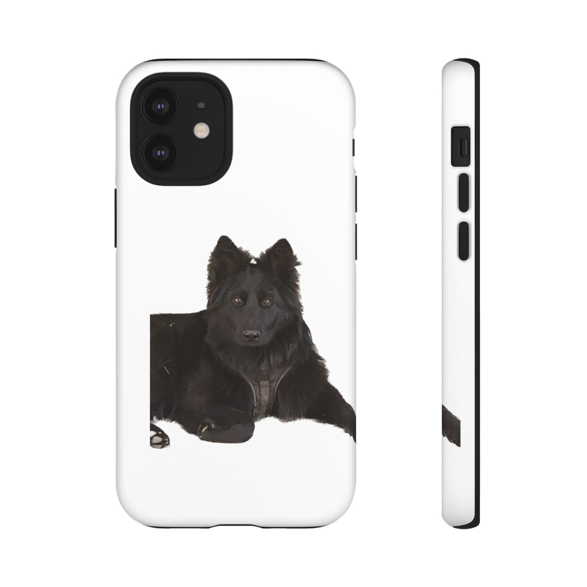 Black German Shepherd Phone Case — Realistic Dog Portrait Protective Case