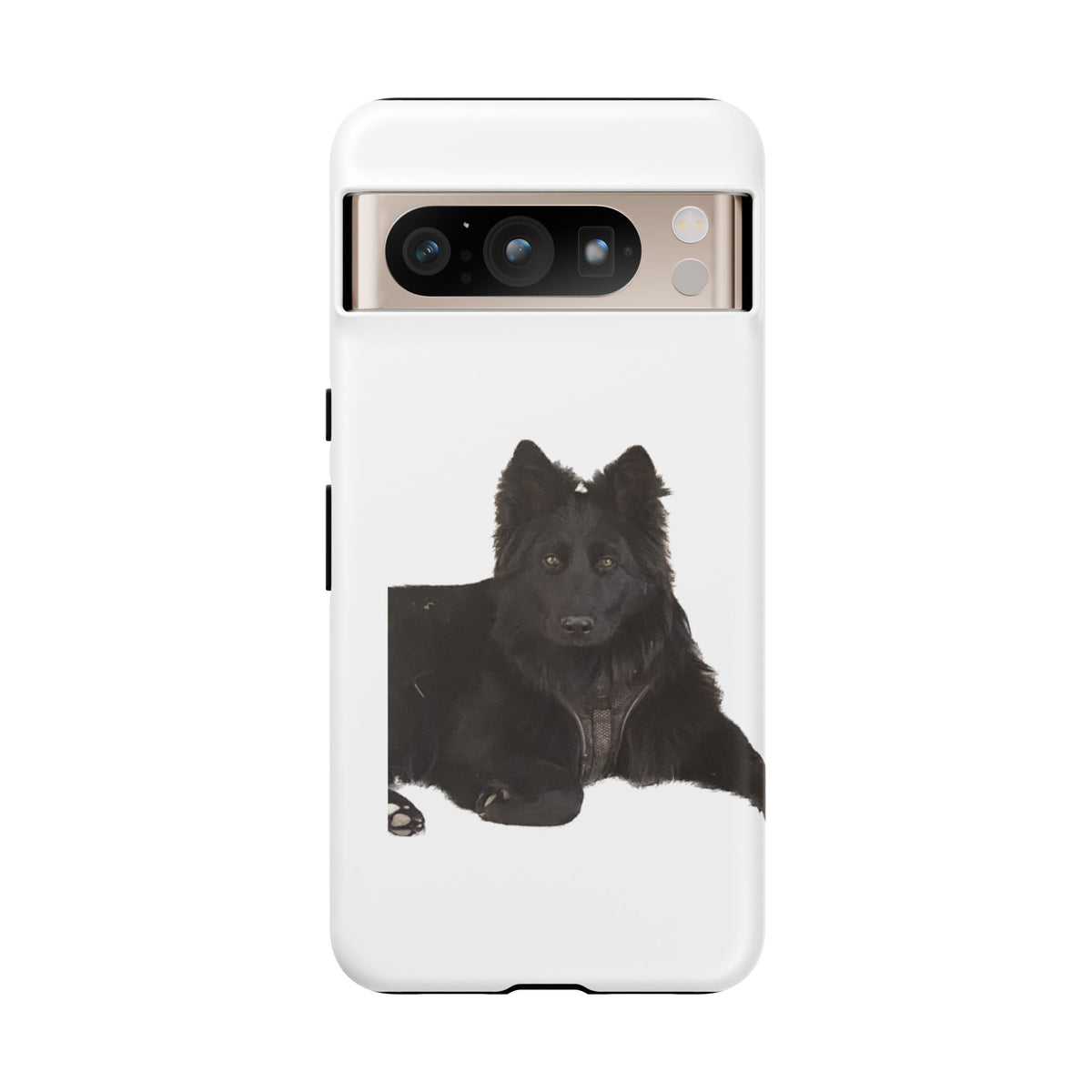 Black German Shepherd Phone Case — Realistic Dog Portrait Protective Case