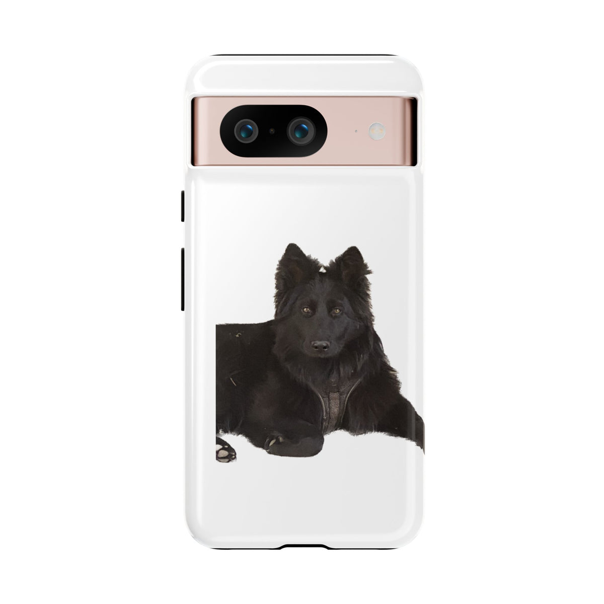 Black German Shepherd Phone Case — Realistic Dog Portrait Protective Case