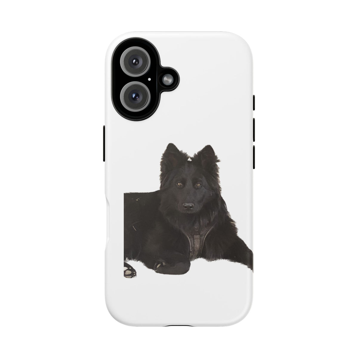 Black German Shepherd Phone Case — Realistic Dog Portrait Protective Case