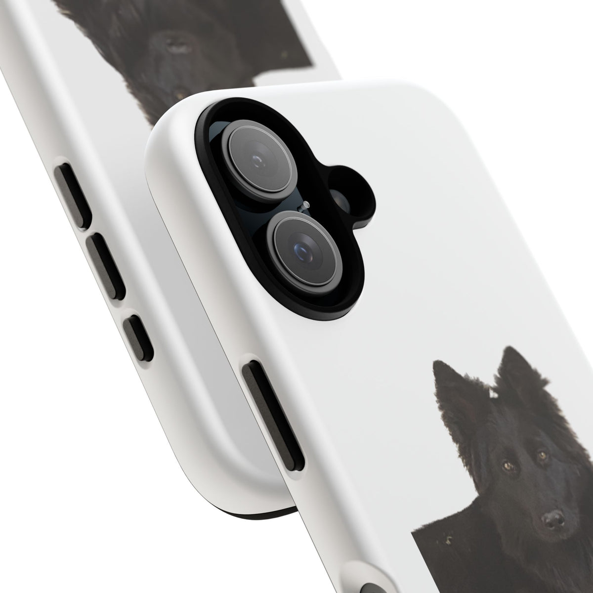 Black German Shepherd Phone Case — Realistic Dog Portrait Protective Case