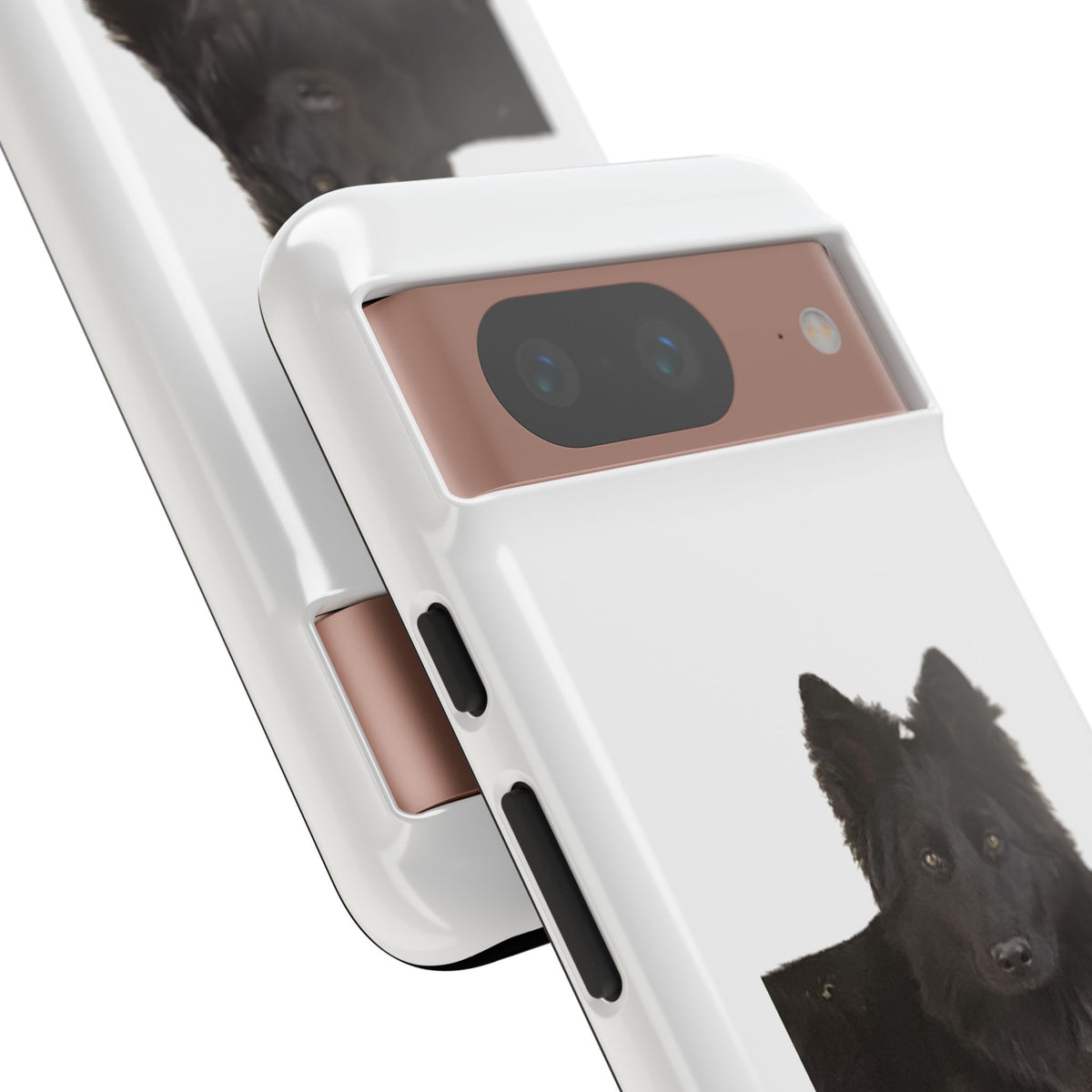 Black German Shepherd Phone Case — Realistic Dog Portrait Protective Case