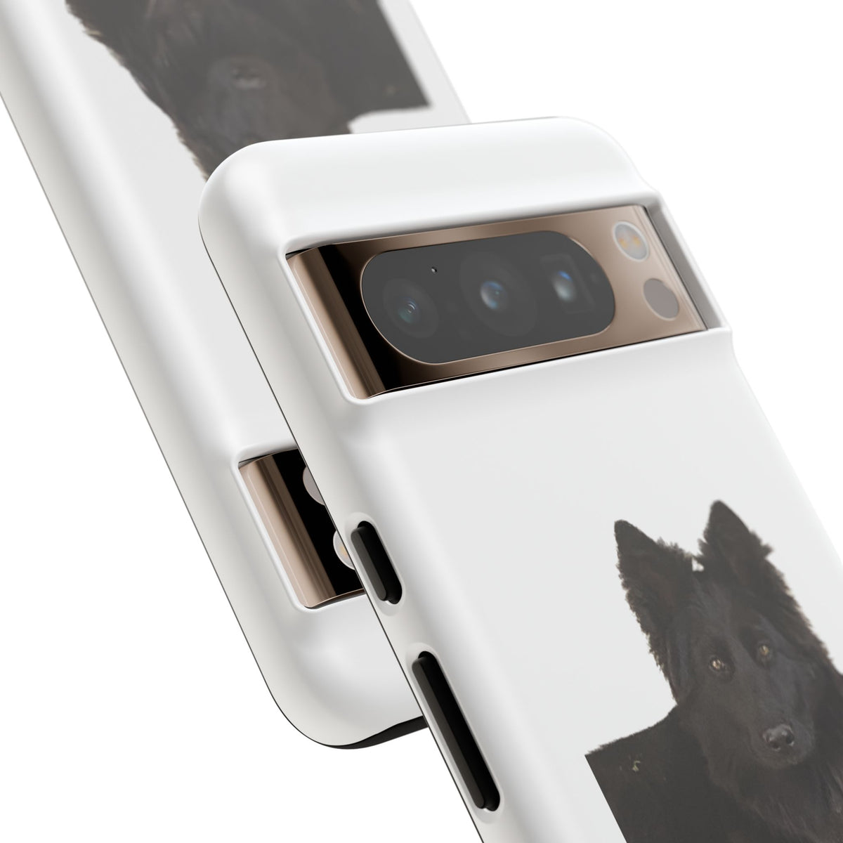 Black German Shepherd Phone Case — Realistic Dog Portrait Protective Case